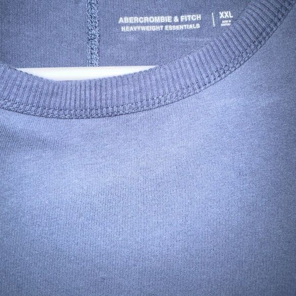 Abercrombie & Fitch Blue Short Sleeve Tee Heavyweight - Picture 2 of 3